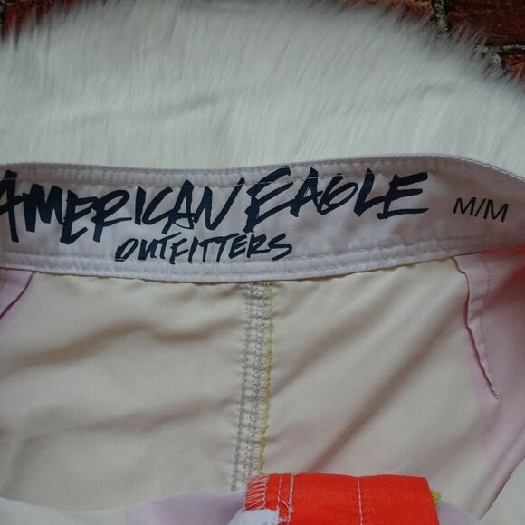 American Eagle Outfitters Men's Board Swim Surf Shorts Trunks Beach Colorful M - Picture 7 of 12